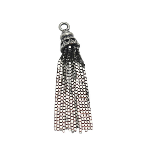 925 Sterling Silver Tassel Pendant pure silver Pendant Gorgeous silver jewelry Silver Necklace gift for her