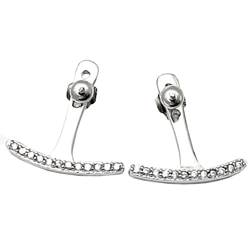 925 sterling silver stud earrings setting diy nacklace accessories for lady