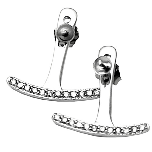 925 sterling silver stud earrings setting diy nacklace accessories for lady
