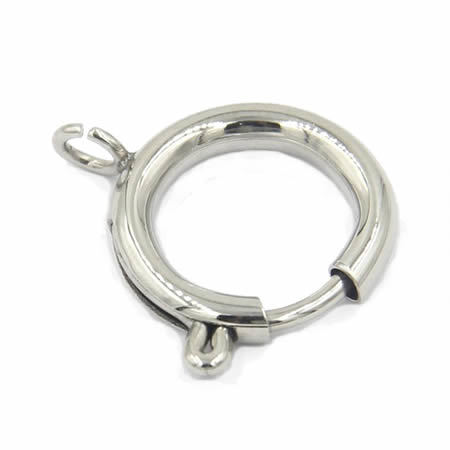 Stainless Steel Spring Ring Clasp for DIY jewelry making