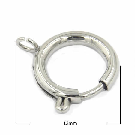 Stainless Steel Spring Ring Clasp for DIY jewelry making