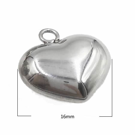 Stainless steel heart  charm more color to choose lead-safe  nickel-free
