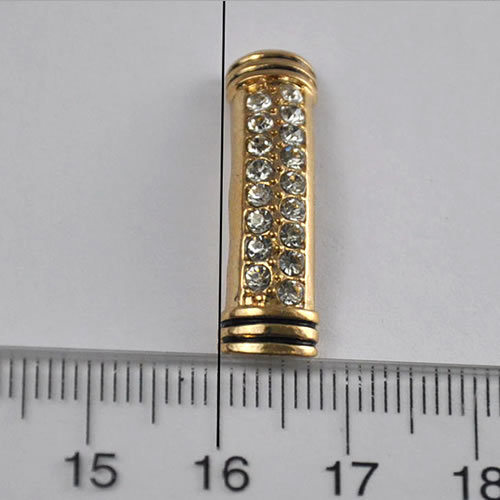 Clear crystal rhinestone sideway tube bracelet connector curve pave bar rhinestone connector,pave bead,rhinestone pave beas