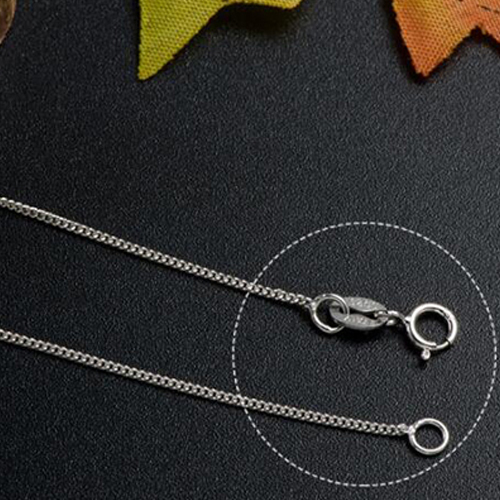 925 sterling silver necklace chain spring buckle pendant collocation silver jewelry findings