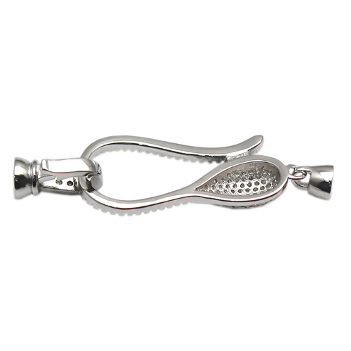 Trendy fashionable silver clasp 925 sterling silver fine silver jewelry findings unique design handmade jewelry for women