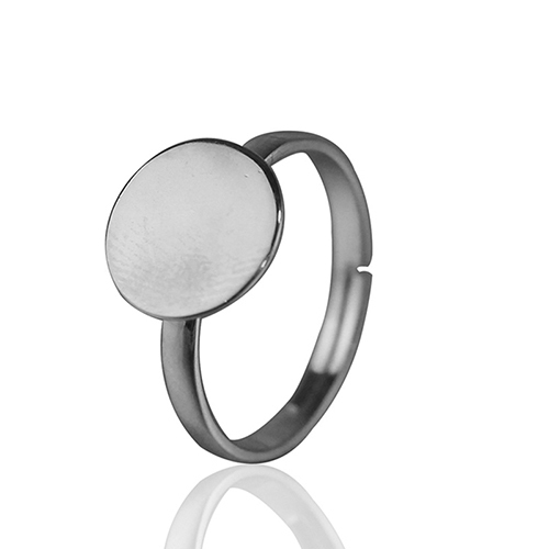 Ring base sterling silver base diameter12mm adjustable ring size 7-9 and ring size 6-8