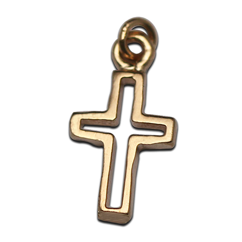Dainty sterling silver cross charm prefect  for making cross jewelry gift for her