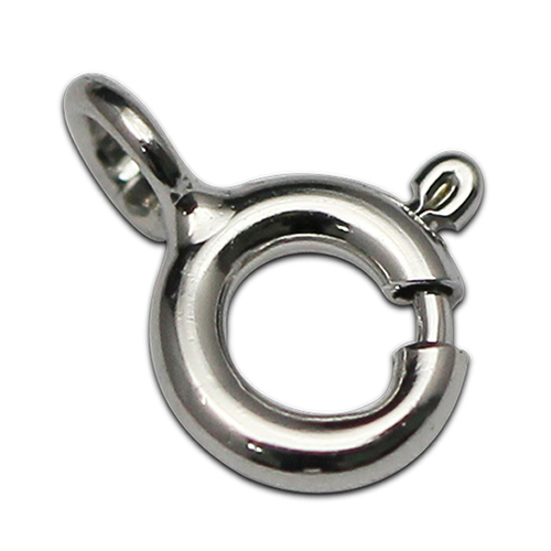 Sterling Silver Spring Rings Clasps，5.5mm,