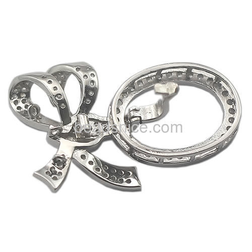 925 Silver Micro Pave CZ necklace pendant wholesale