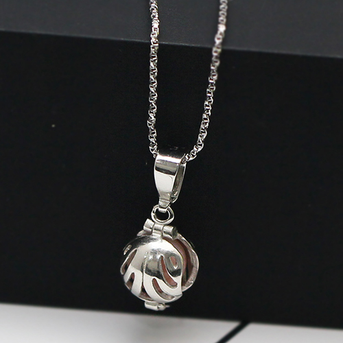 Sterling silver cage Locket Hollow Pendant