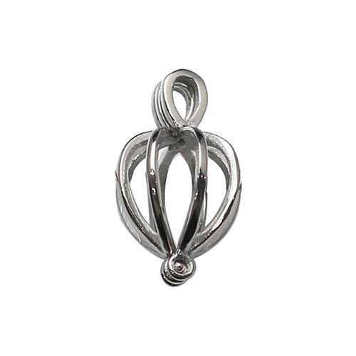 925 Sterling Silver Can Open Hollow Ball Cage Pendants