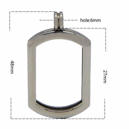 Stainless Steel Locket Photo Pendant