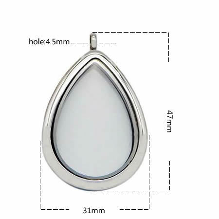 Stainless Steel Locket Photo Pendant