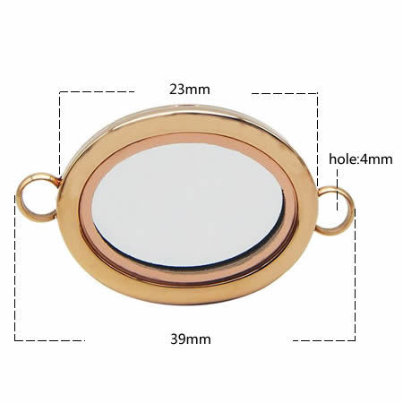 Locket pendant charms stainless steel jewelry