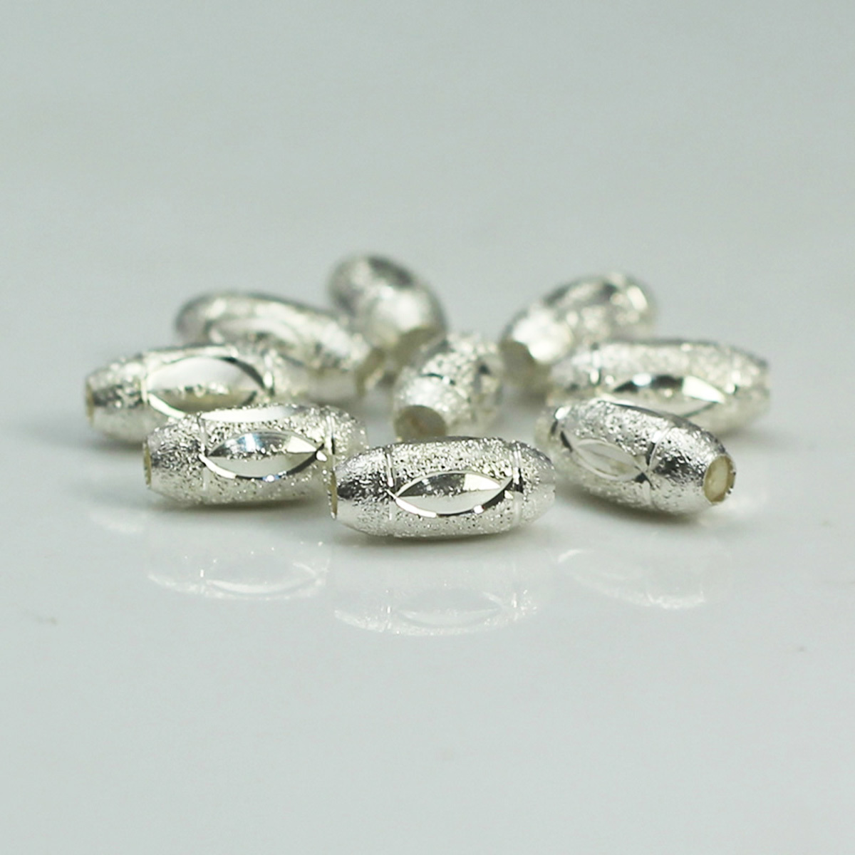Jewelry stardust  spacs beads,brass,rice, nickel  free, lead free,7x15mm ,hole:3.0mm,