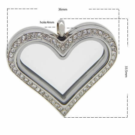 Heart personalized photo pendant gift for her