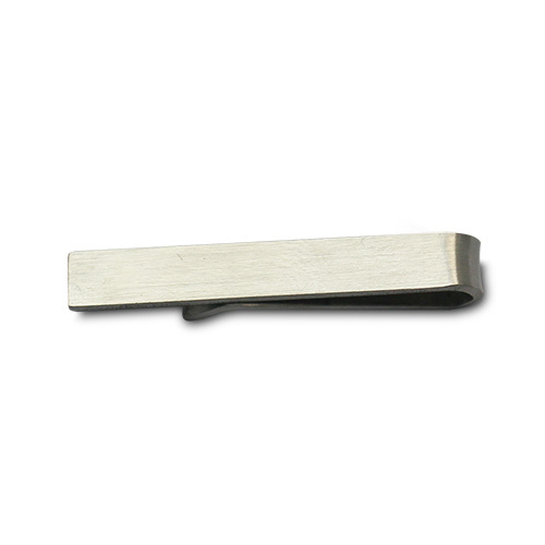 stainless steel  handstamped tie clip mens gift for him