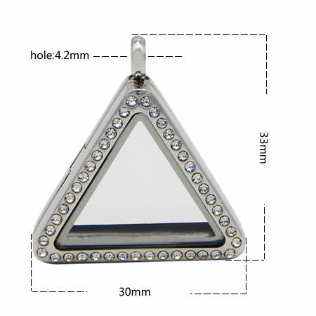 Stainless steel photo locket pendant for birthday gift