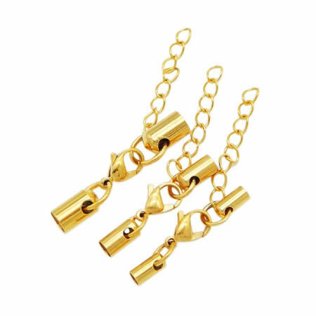Fashion clasp cord end caps set fit 2.6mm for necklace