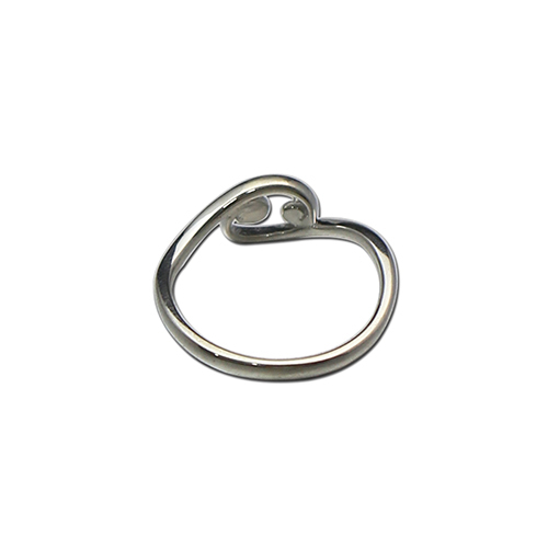 925 Sterling silver wedding pear ring base