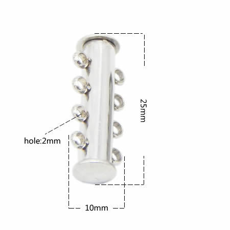 Stainless steel magnetic clasp adjustable snap lock