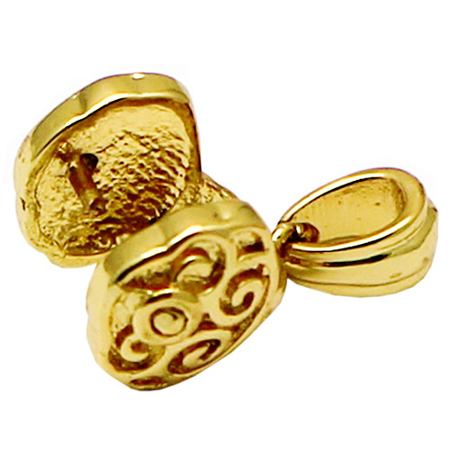 Bail pendant jewelry findings real gold plated