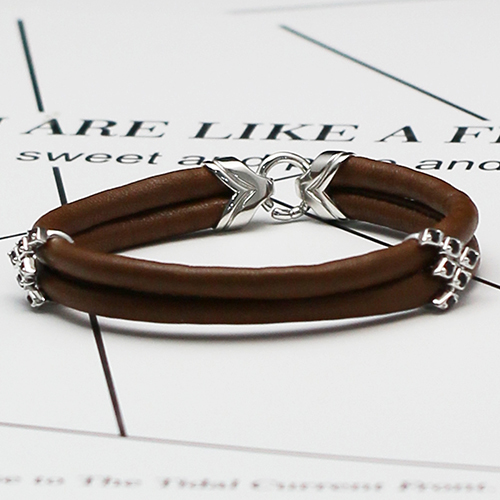 Wristband genuine sheep leather bracelets for women