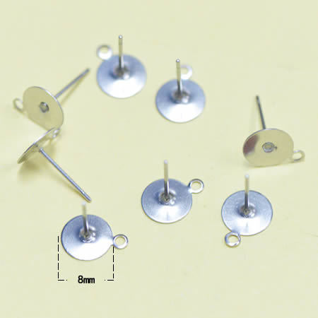 Classic brass stud earrings findings fshion design