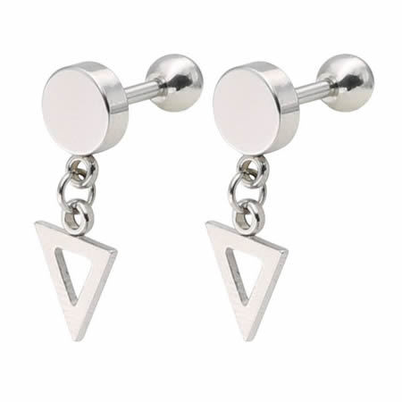 Fashion women jewelry triangle shape pendant eardorp