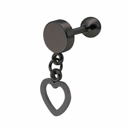 Heart shape stainless steel pendant eardrop women's gift