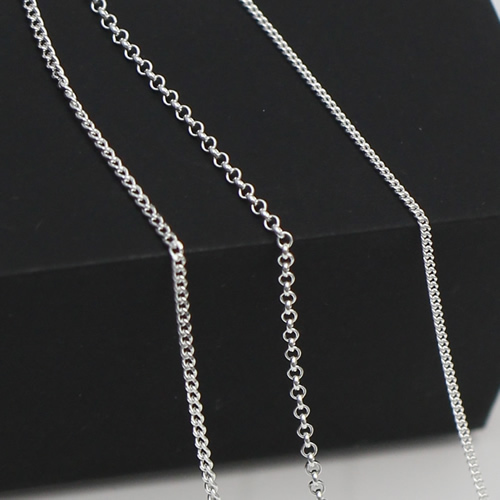 925 Sterling silver curb chain custom jewelry