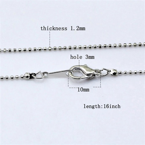 Necklace Chain with clasp,brass,clasp 10x5.5mm, 1.2mm thick,length 16 inch,nickel free,lead safe,