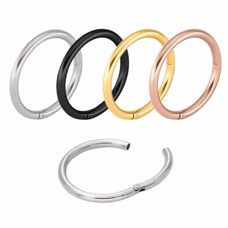 Stainless steel hoops earring component