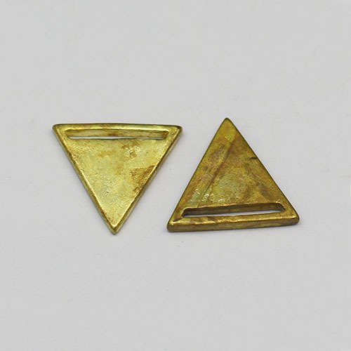 Brass filligree components triangle brass piece jewelry findings wholesale