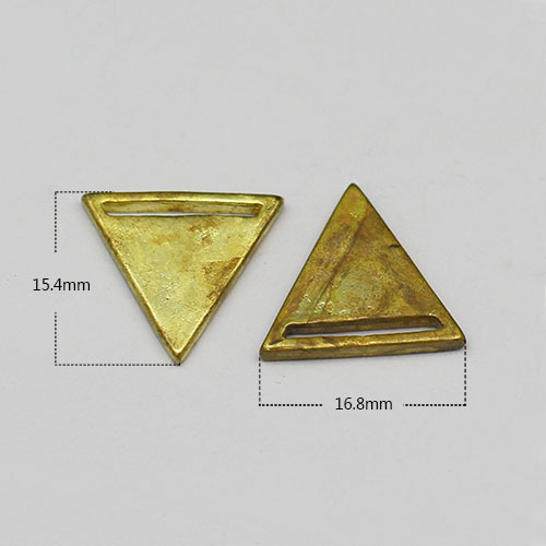 Brass filligree components triangle brass piece jewelry findings wholesale