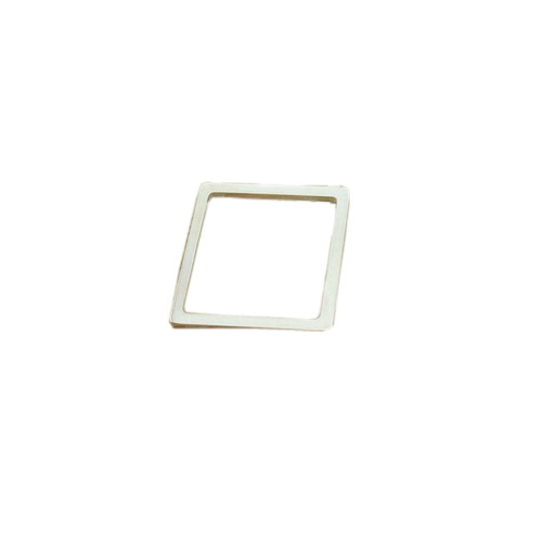 Square Charms Hollow Diy Crafts Silver Wholesale Jewelry Accessories