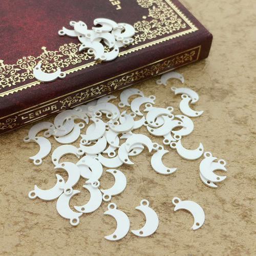 925 Sterling Silver Moon Charms for Diy Jewelry Moon Pendant Charms Making Wholesale