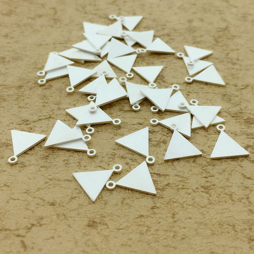Wholesale Silver Jewelry Findings Triangle Earrings Charming Vintage Geometric