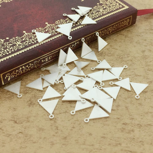 Wholesale Silver Jewelry Findings Triangle Earrings Charming Vintage Geometric