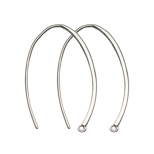 925 Sterling Silver CZ Crystal Ear Wire French Hook Earwire Earrings