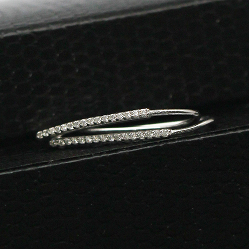 925 Sterling Silver CZ French Earring Hook Ear Wire Earring Connector