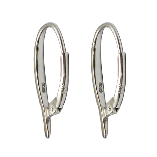 925 Sterling Silver Lever Back Leverback Earring Hook Ear Wire With CZ