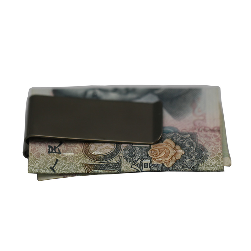 Stainless steel Card Holder And Money Clip In One