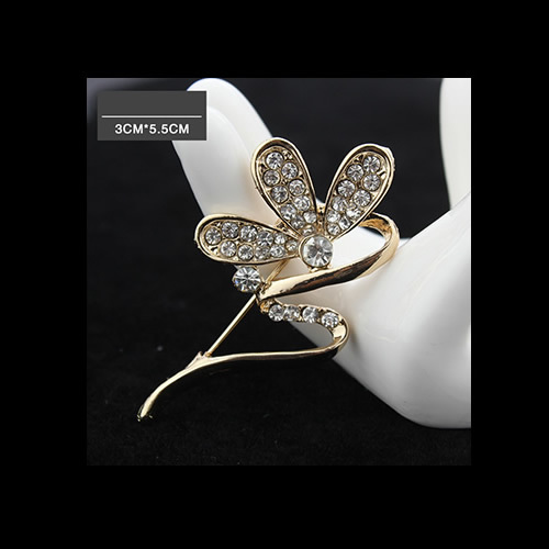 Alloy flower brooch wedding boutonniere unique gift for her nickel free lead safe