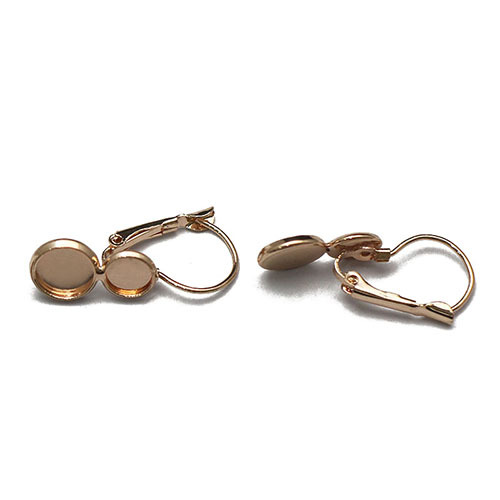 Bezels earrings trays cabochon blanks setting brass jewelry finding for women