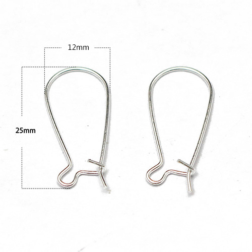 Kidney earwire,brass,Kidney earwire