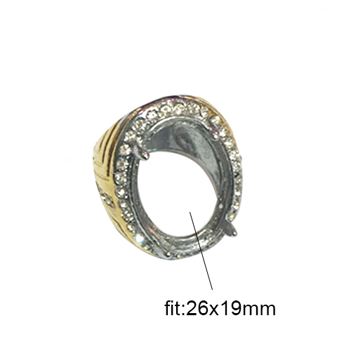 Zinc Alloy Ring Blank Bezel Setting