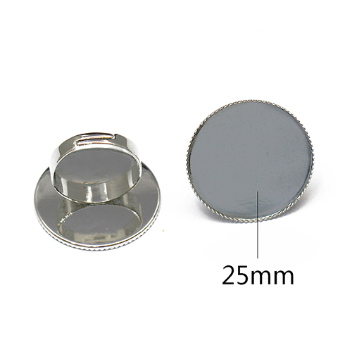 Adjustable ring base settings 25mm round