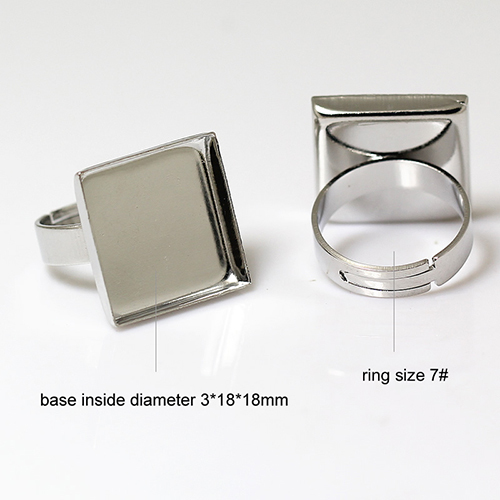 Brass Bezel Ring Settings,size:7,lead-safe,nickel-free