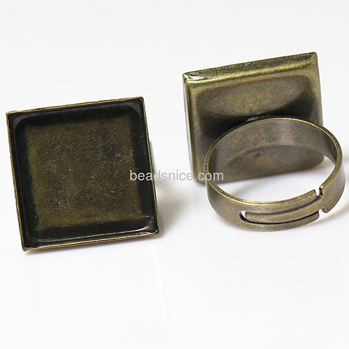 Brass Bezel Ring Settings,size:7,lead-safe,nickel-free